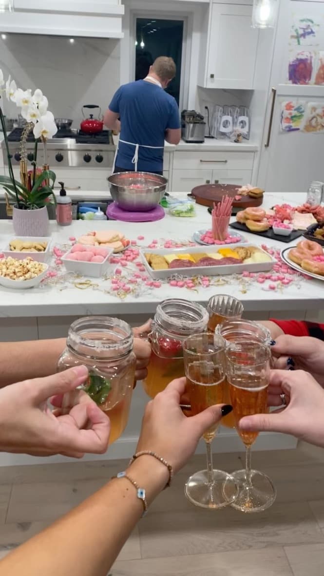Smiling guests celebrating together at a private sushi event