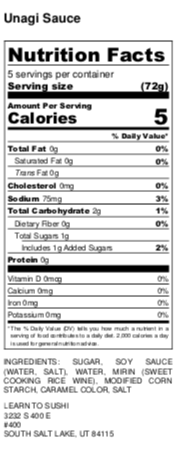 Unagi Sauce 8 oz